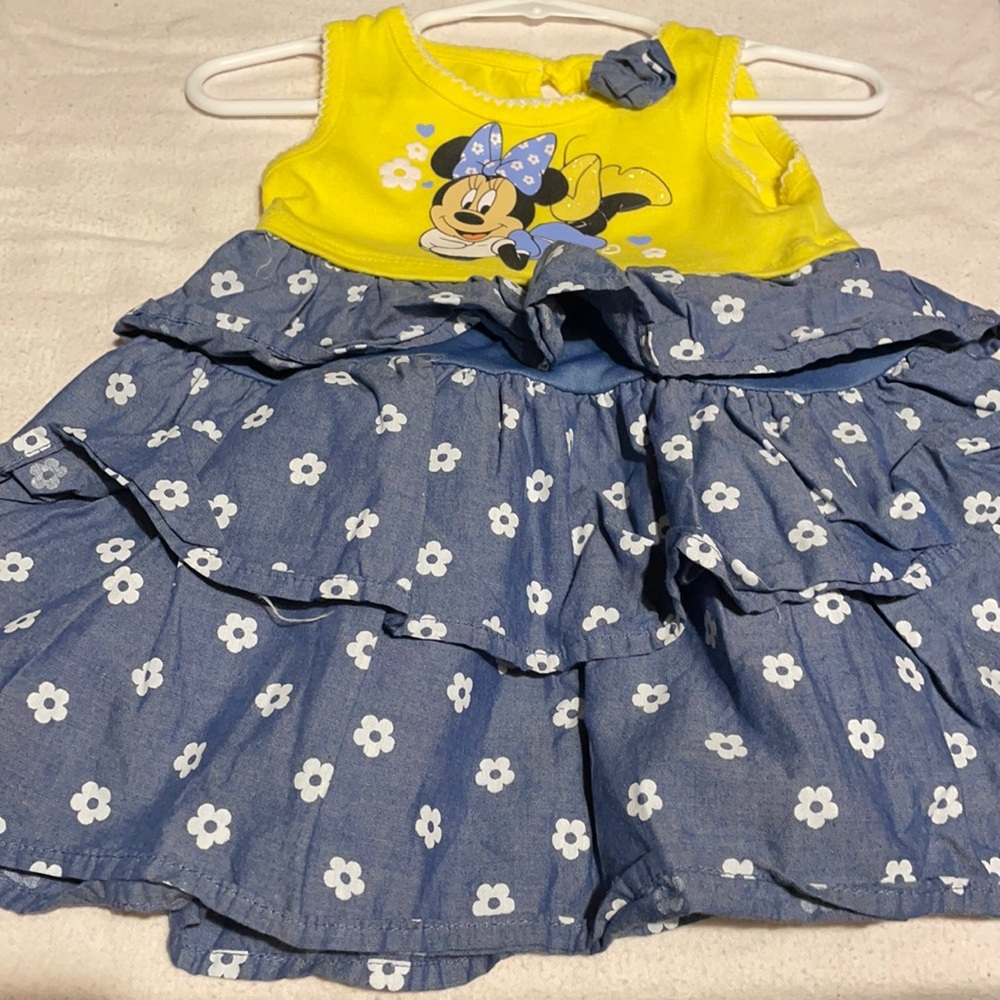 Yellow n blue Minnie dress